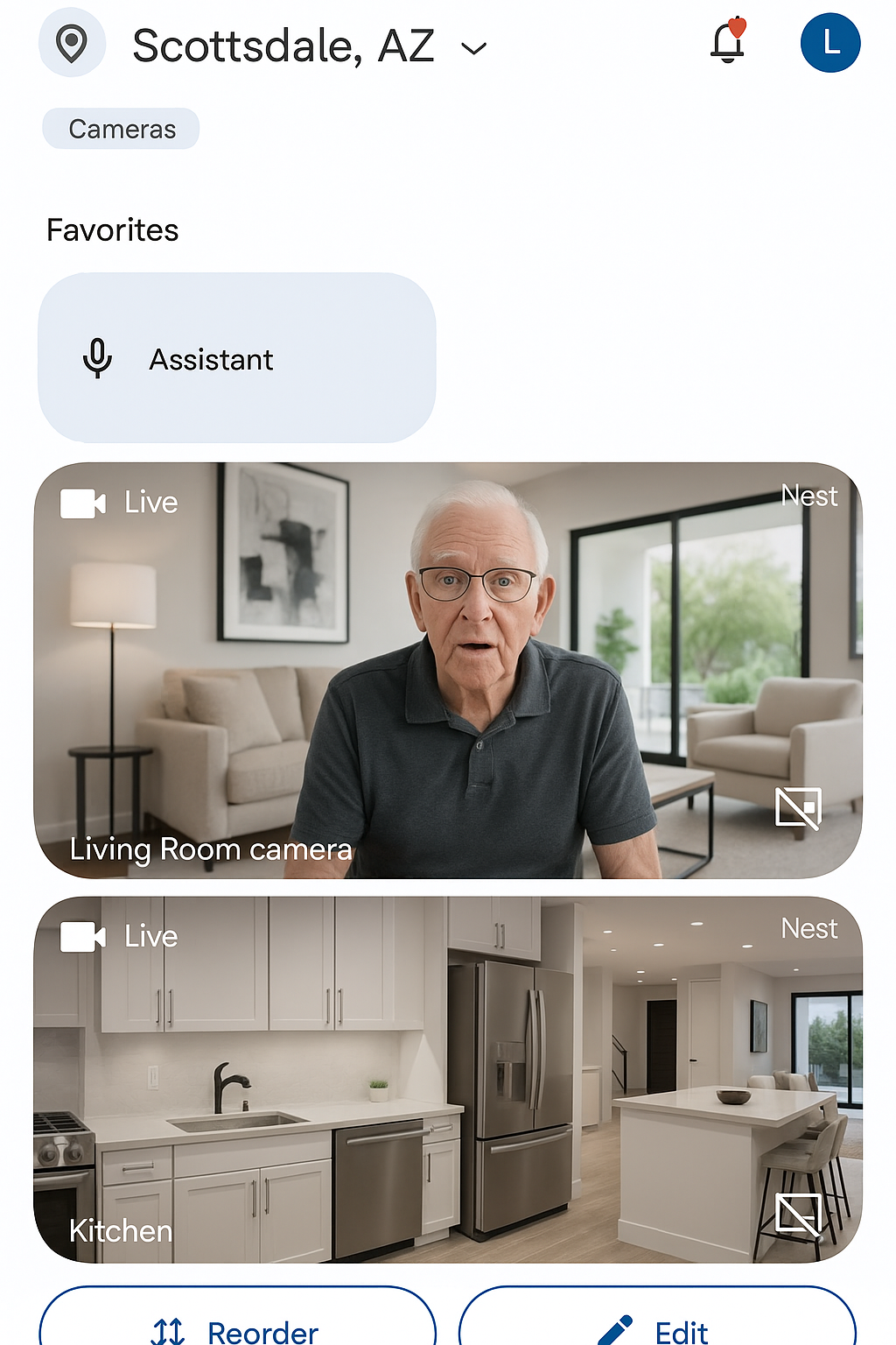 Google Nest App is live for living room and kitchen cameras