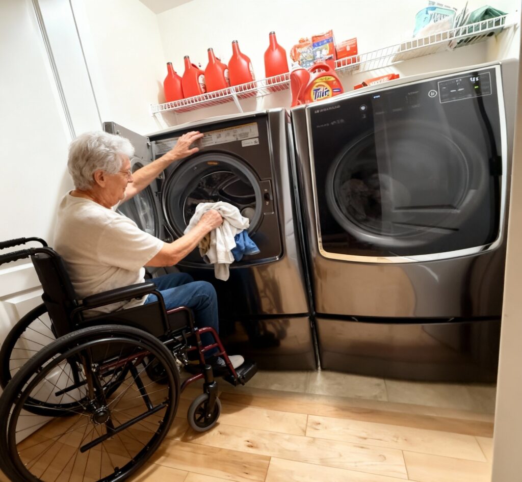 Caregivers This Washer Fits a Full King Bedding Set in One Load, Washes Overnight, and Alerts Your Phone When It’s Done